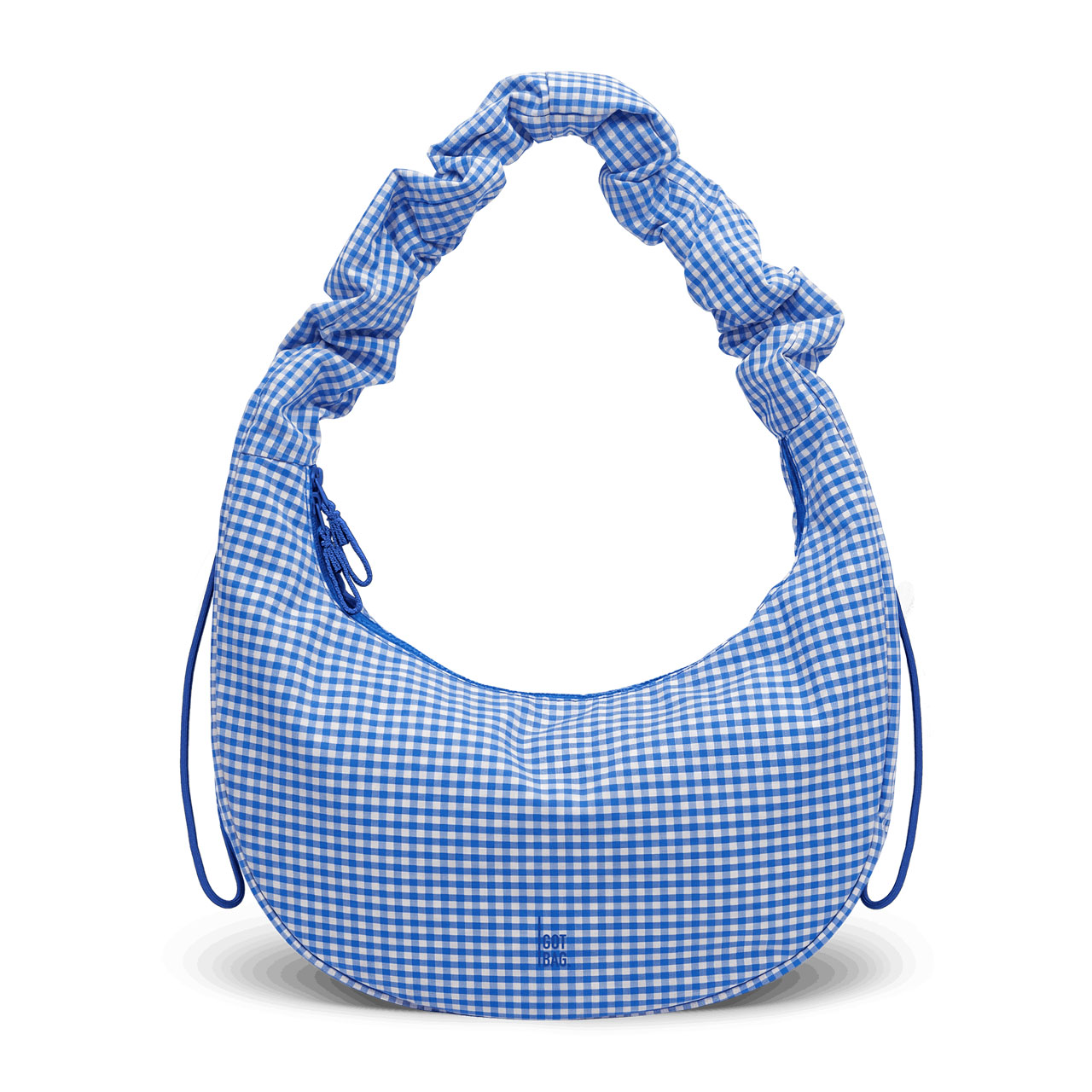 GOT BAG Moon Bag ruffle vichy cobalt front