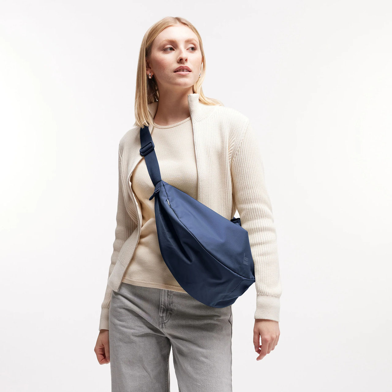 GOT BAG Moon Bag large deep ocean mono Model 2