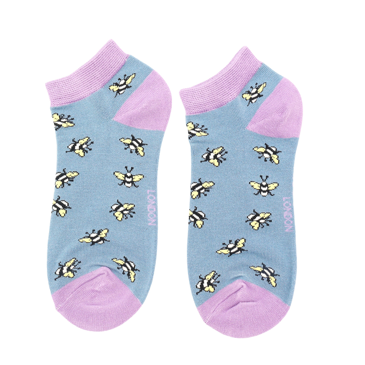 Miss Sparrow Socken low Hummeln blau
