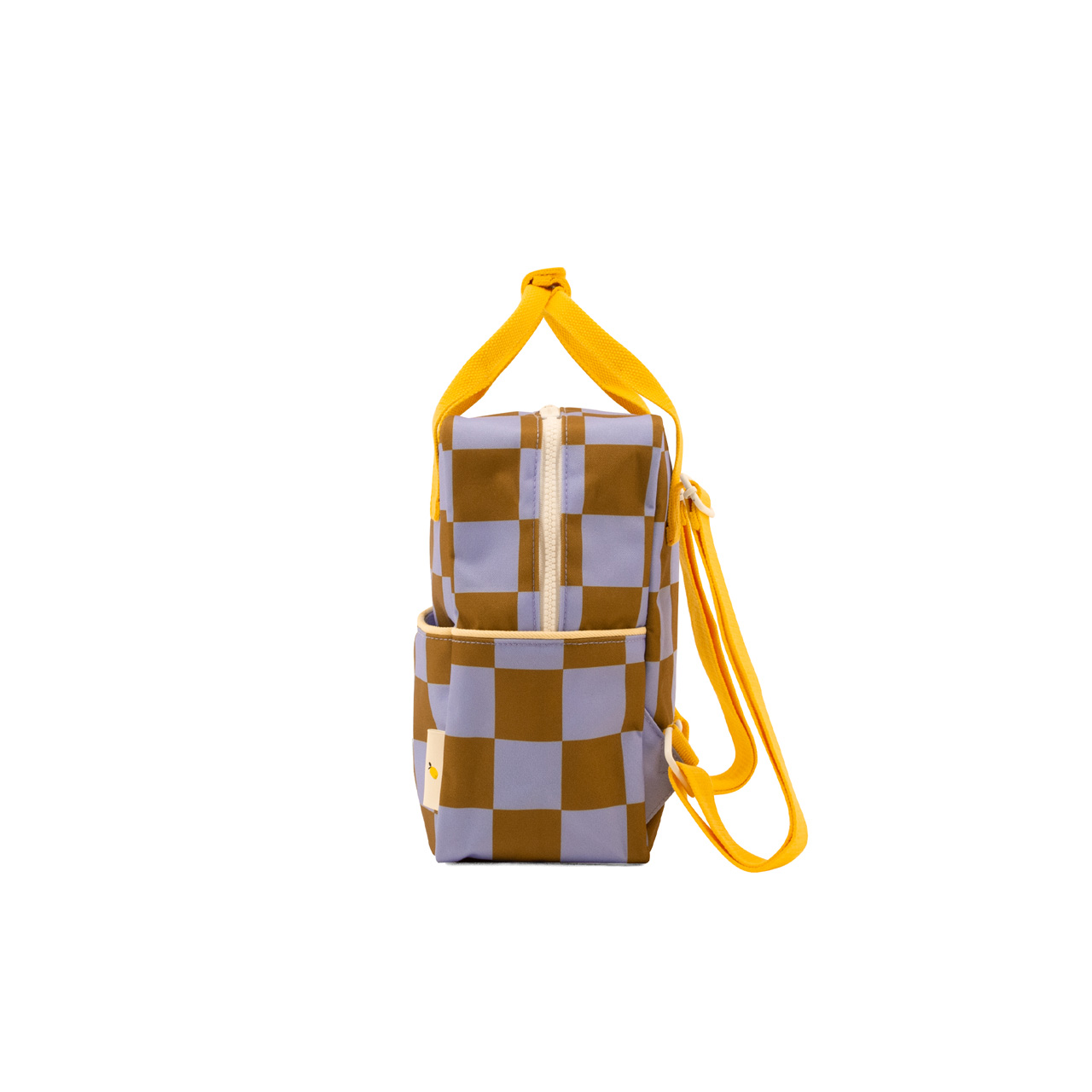 Sticky Lemon Kinder-Rucksack karo lila Seite