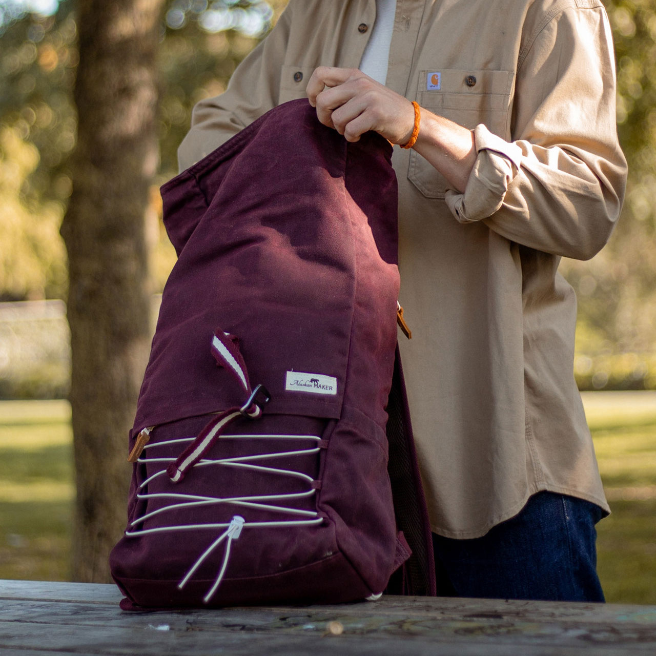 Alaskan Maker Rucksack Kenai bordeaux