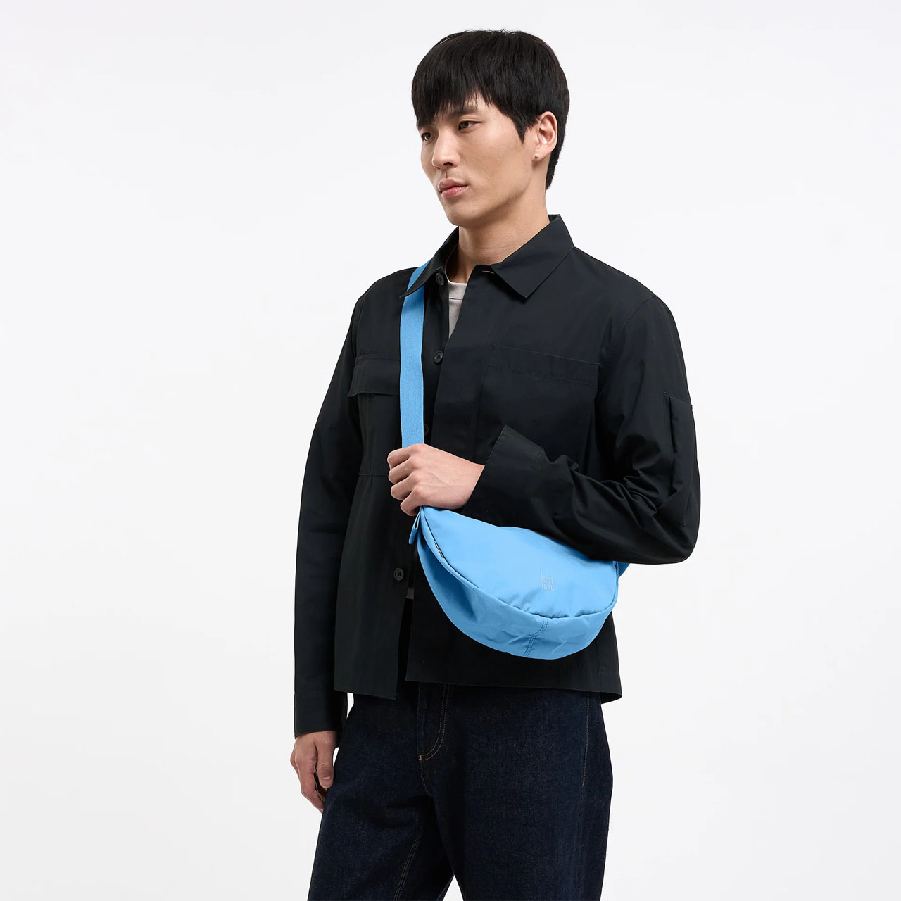 GOT BAG Moon Bag small aqua mono