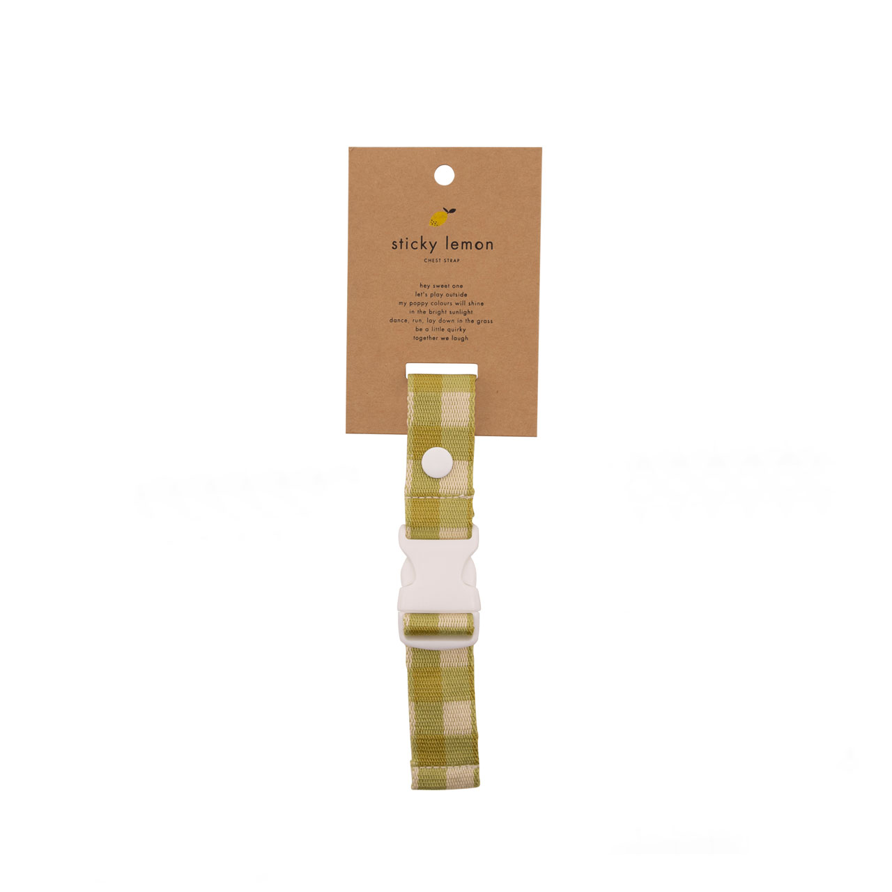 Sticky Lemon Haltegurt CB gingham pear