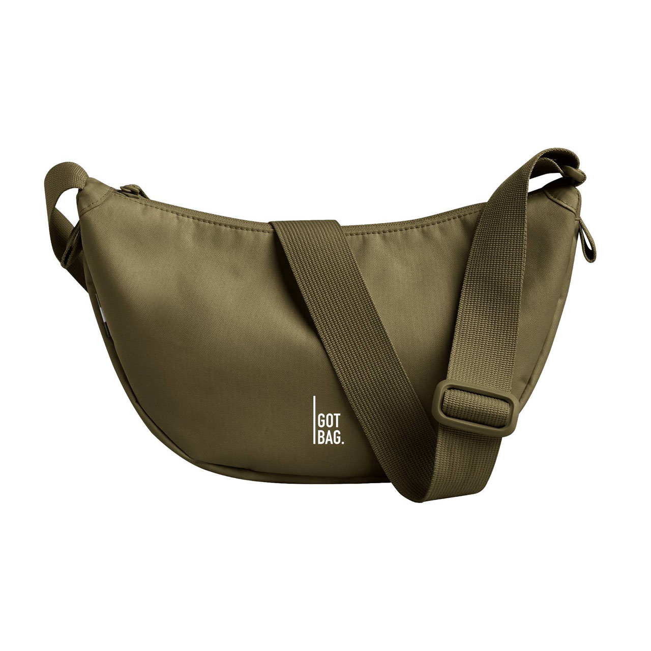 GOT BAG Moon Bag small crocodile Coral Gardeners front