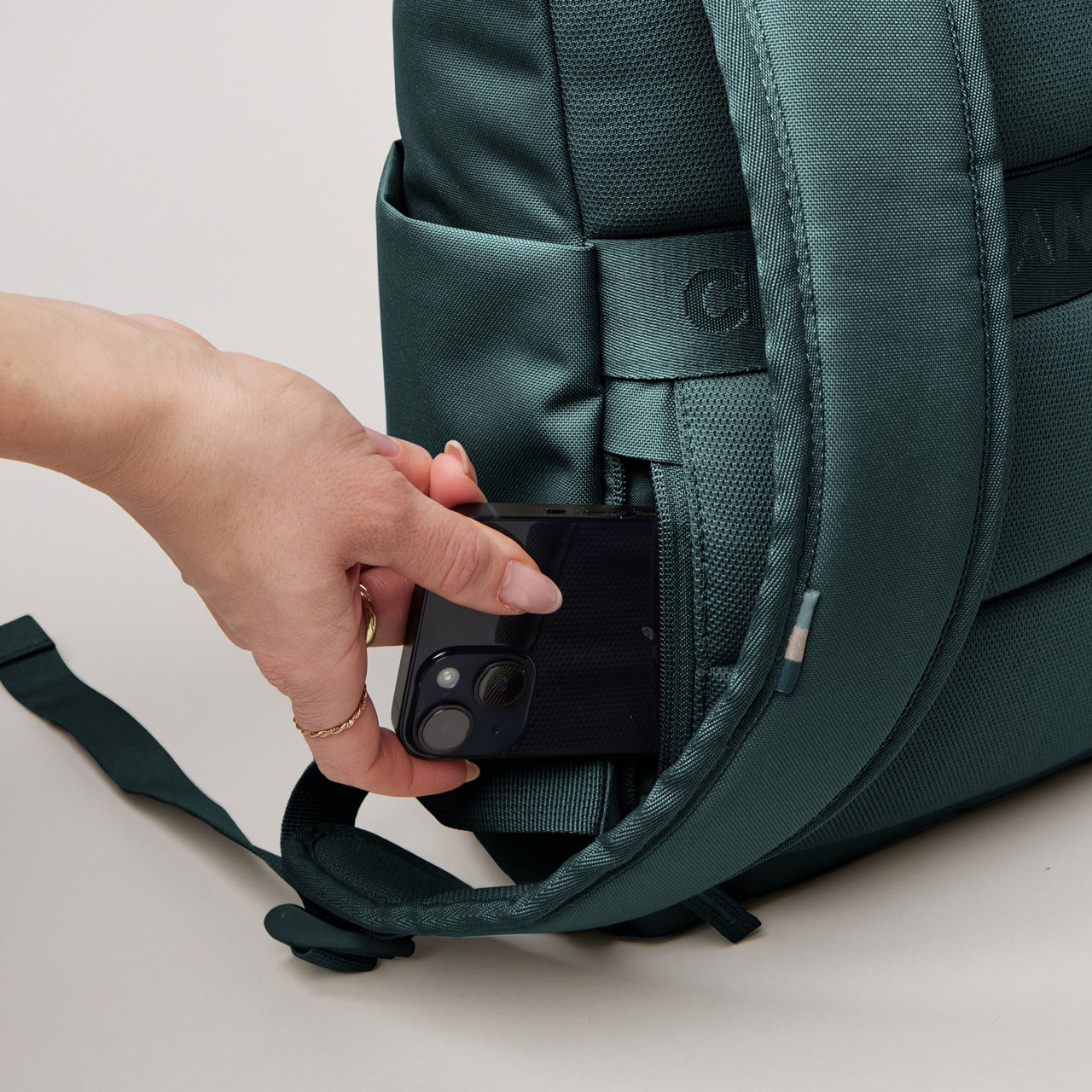GotBag Rolltop easy small sea teal mono Geheimfach