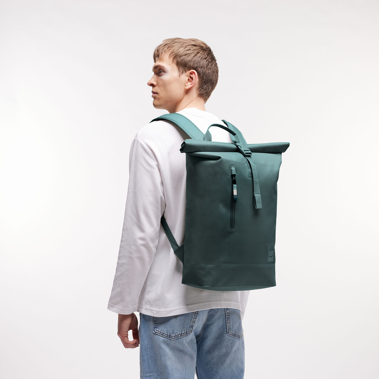 GOT BAG Rolltop lite 2.0 sea teal mono Model 1