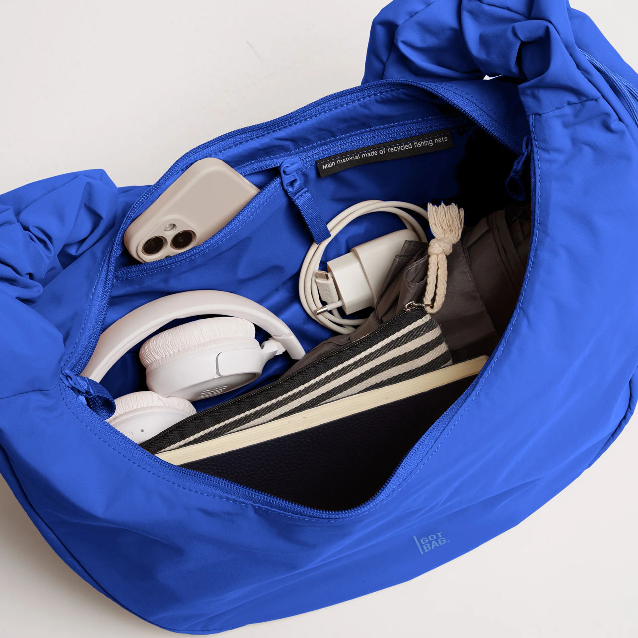 GOT BAG Moon Bag ruffle cobalt