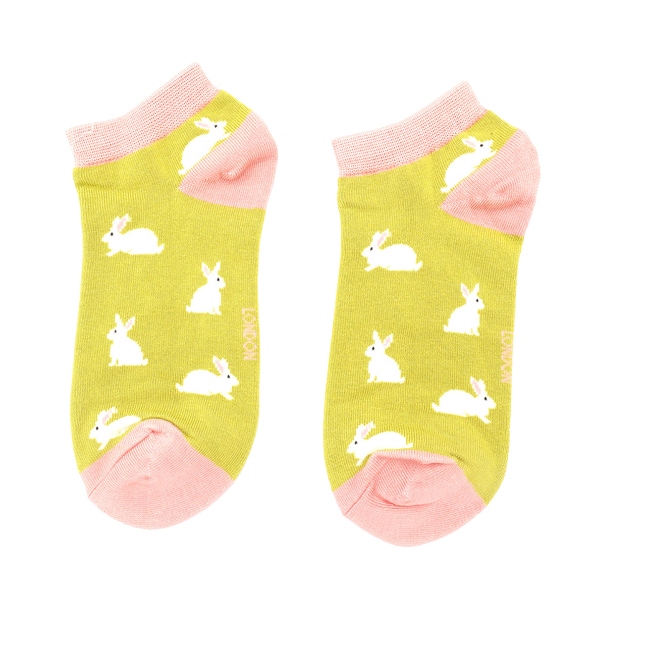 Miss Sparrow Socken low Häschen gruen