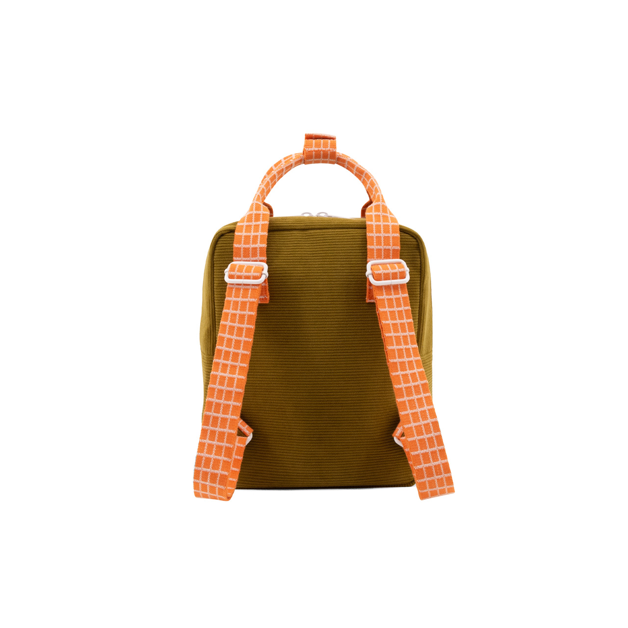 Sticky Lemon Kinder-Rucksack farmhouse cord green back