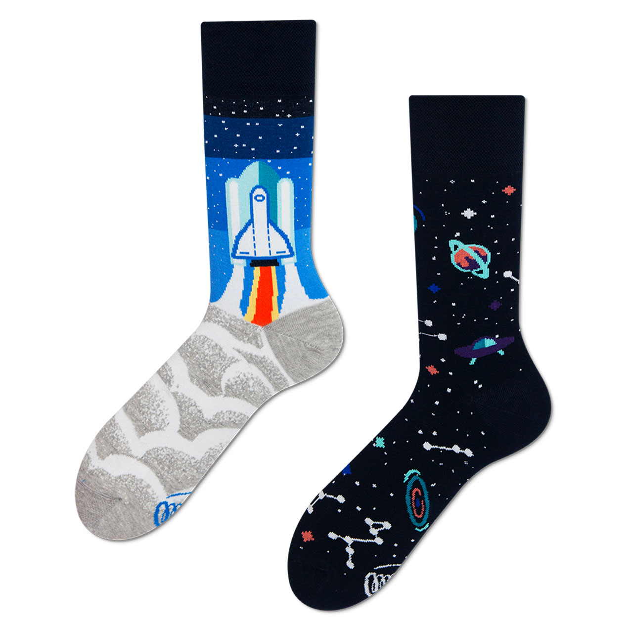 Many Mornings Socken Space Trip