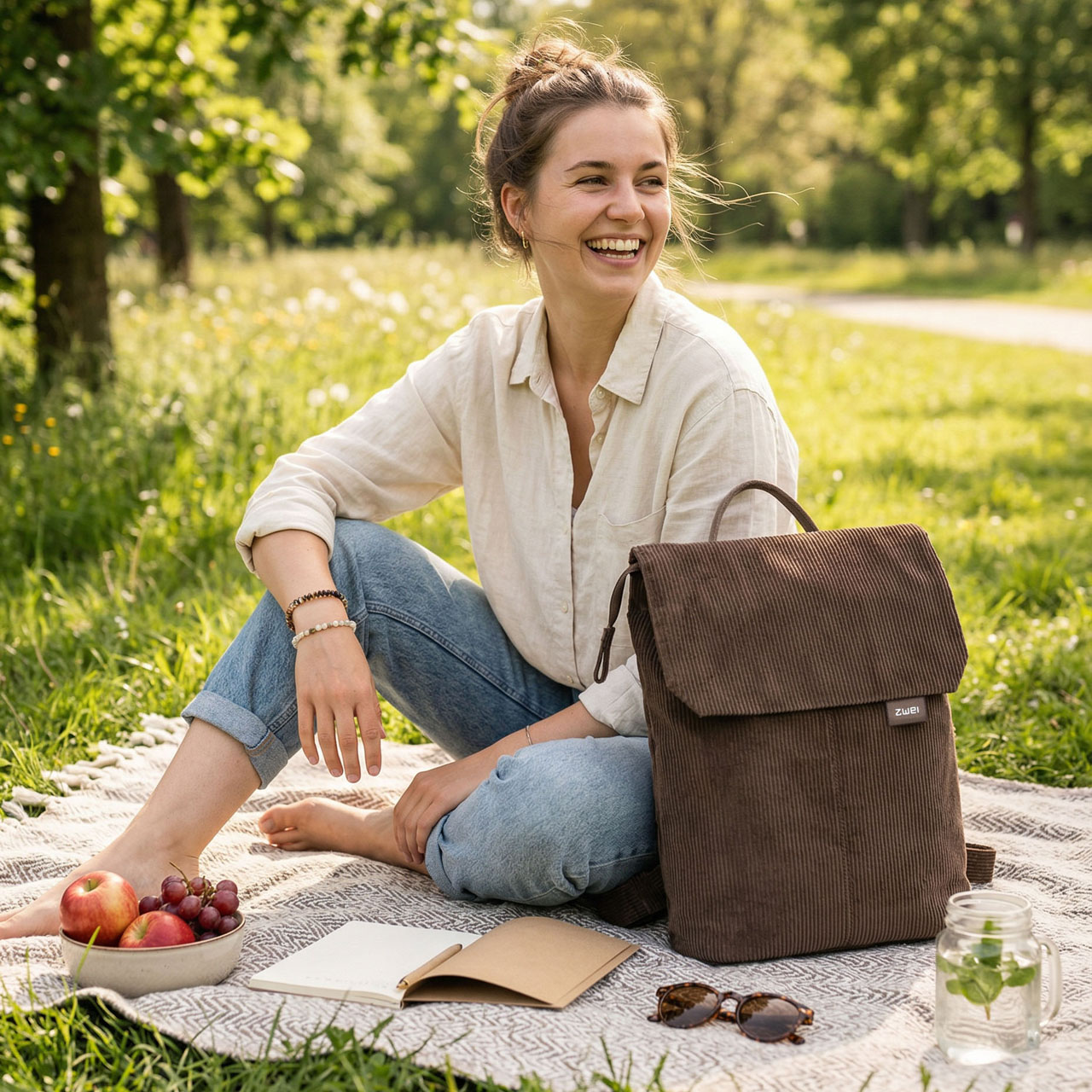 ZWEI Rucksack Mademoiselle MR13 cord wood