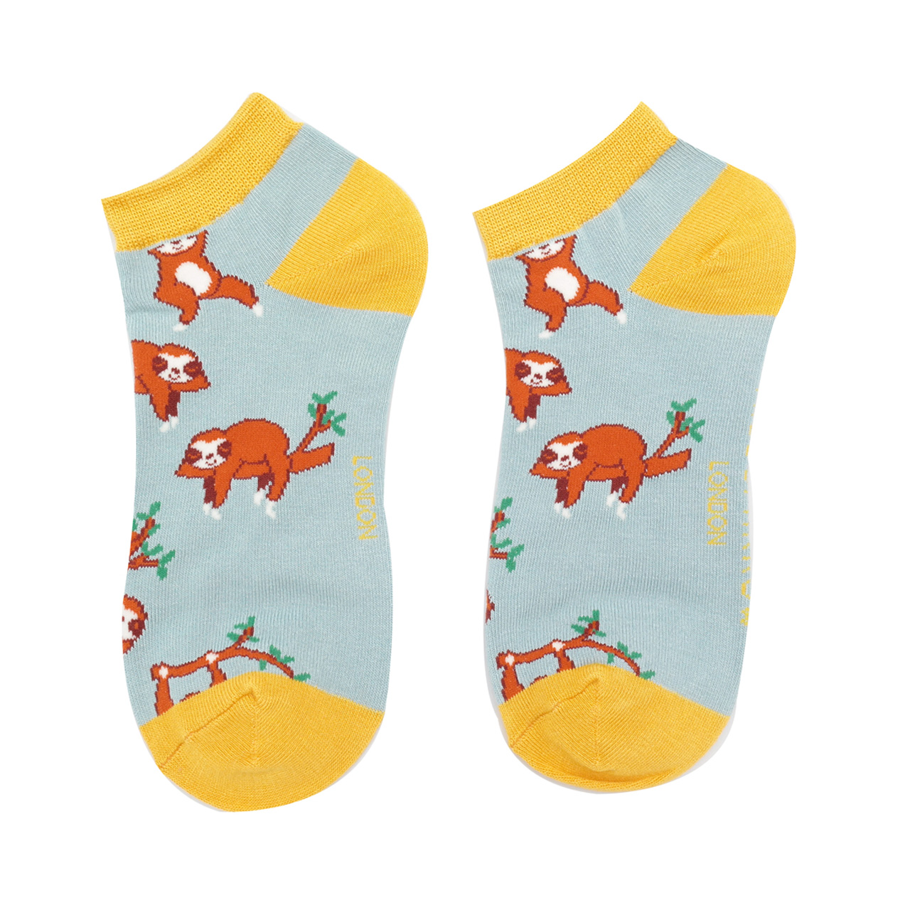 Miss Sparrow Socken low Faultiere hellblau