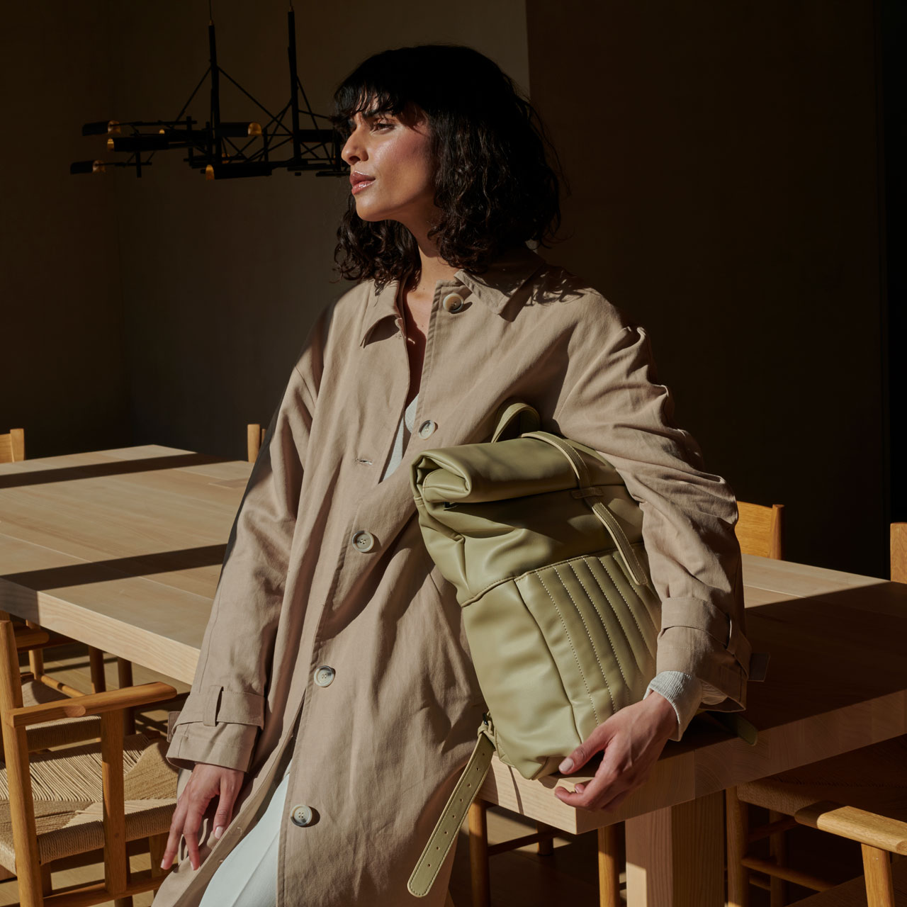 Monk & Anna Rucksack Herb pistachio Model