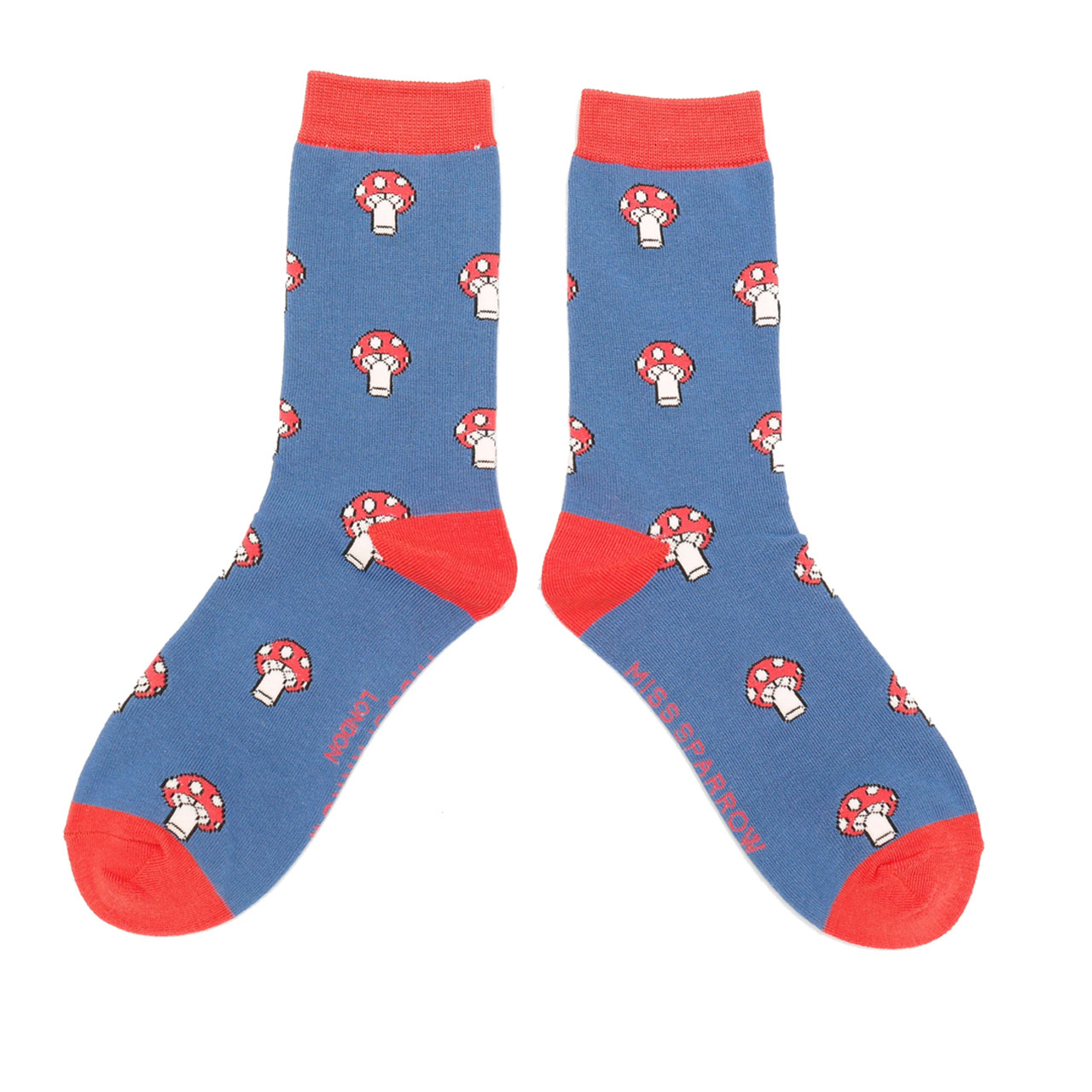 Miss Sparrow Socken Fliegenpilze