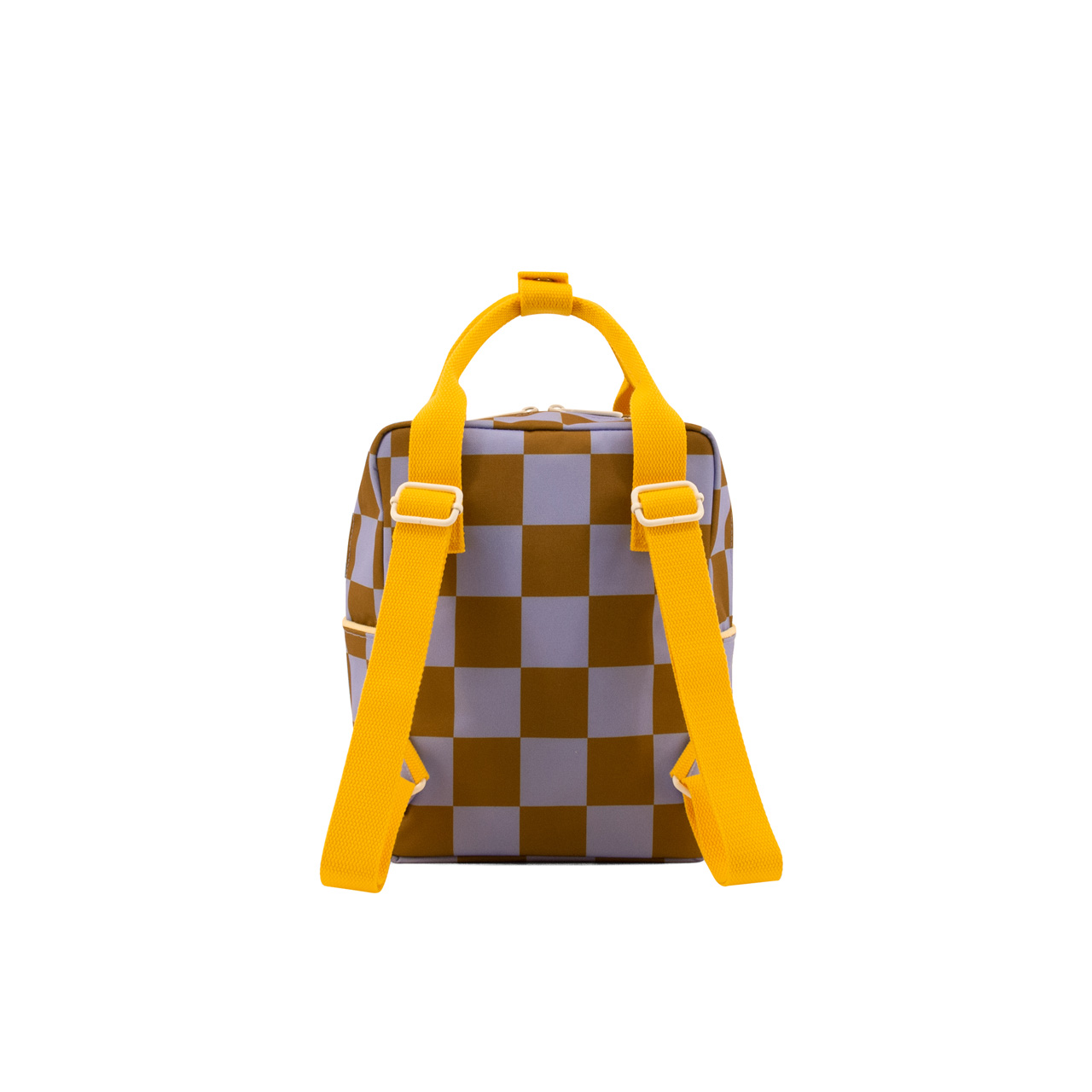 Sticky Lemon Kinder-Rucksack karo lila back