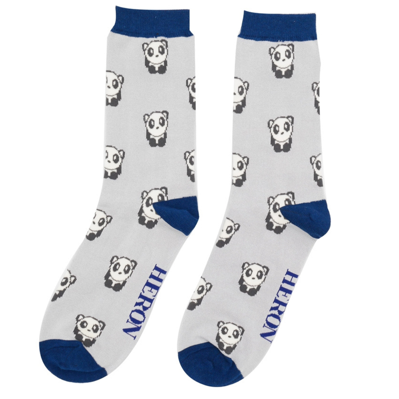 Mr. Heron Socken Pandas grau